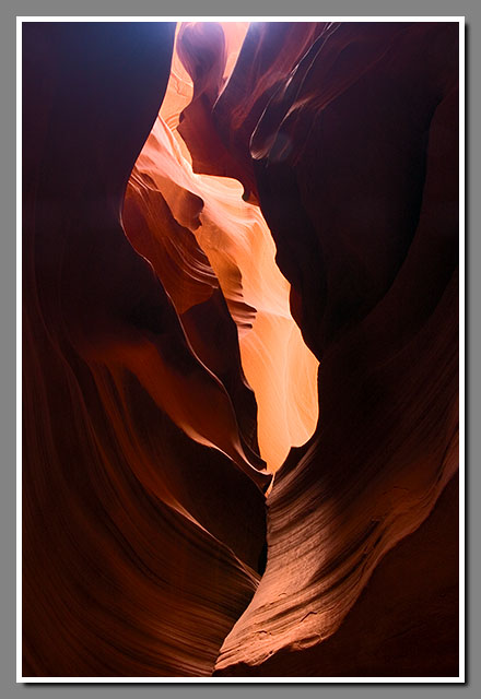 Upper Antelope Canyon, Arizona, slot canyon, Navajo, sandstone, Corkscrew canyon, Tse' bighanilini canyon